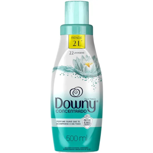 AMACIANTE DE ROUPAS CONCENTRADO DOWNY AGUA FRESCA 500ML