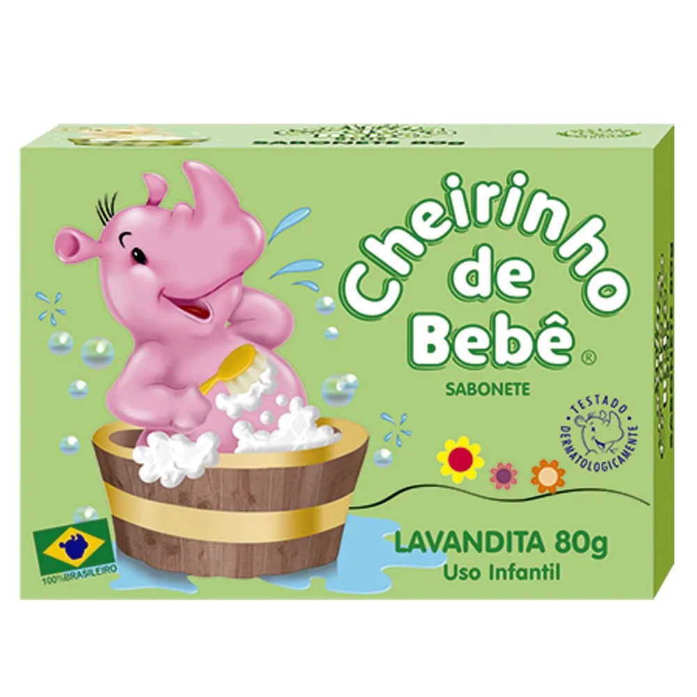 SABONETE INFANTIL CHEIRINHO DE BEBE LAVANDITA 80G