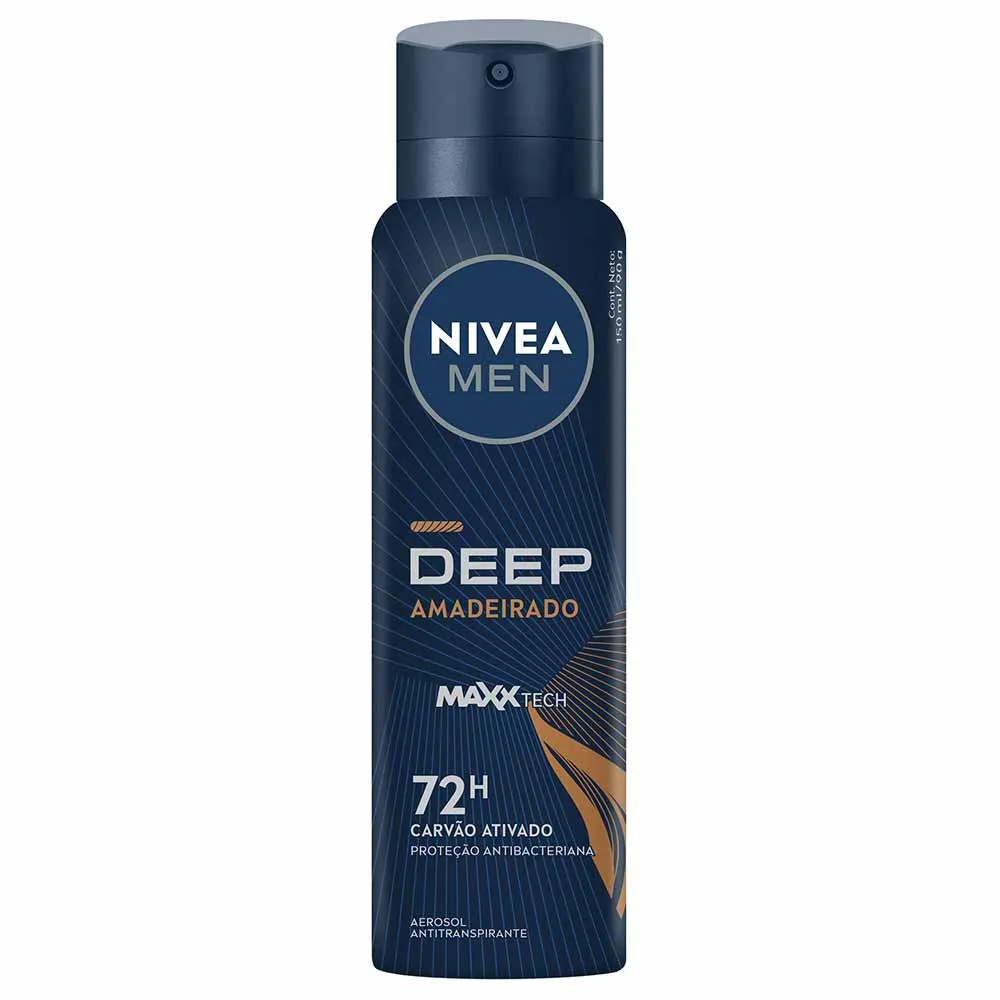 DESODORANTE AEROSOL NIVEA MEN DEEP AMADEIRADO 150ML