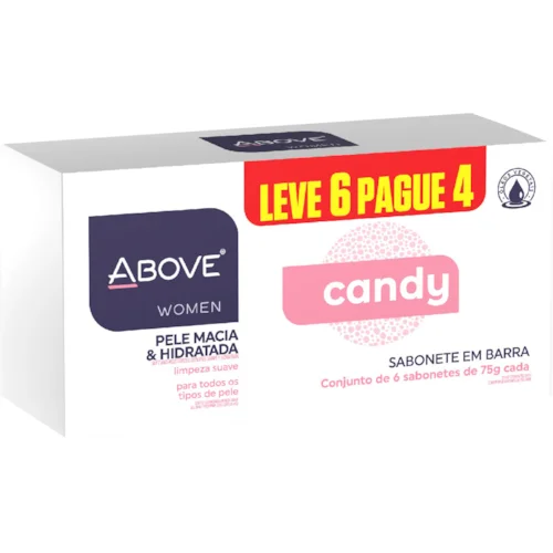 SABONETE ABOVE BARRA LV6PG4 CANDY 75G