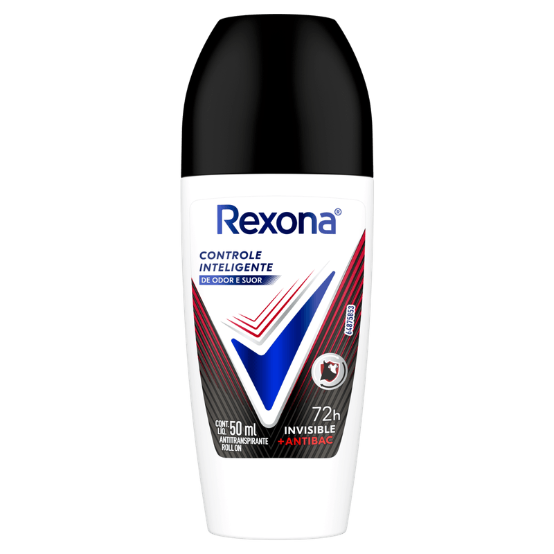 DESODORANTE ROLLON REXONA ANTIBAC INVISIBLE FEMININO 50ML