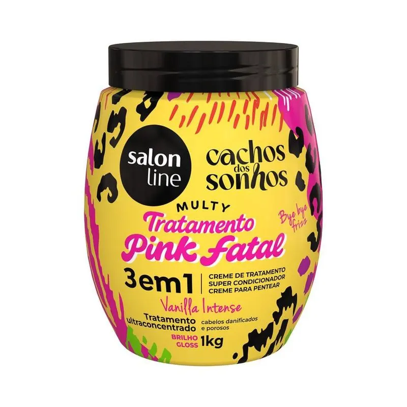 CREME PENTEAR SALONLINE 3EM1 MULTY PINK FATAL 1KG