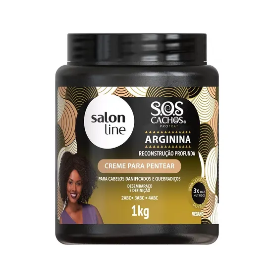 CREME PENTEAR SALONLINE SOS CACHOS ARGININA 1KG
