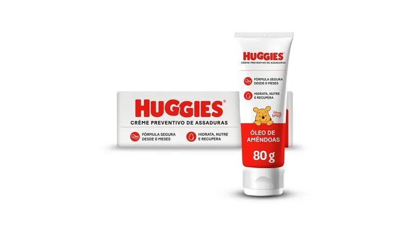 CREME ASSADURA HUGGIES OLEO DE AMENDOA 80G