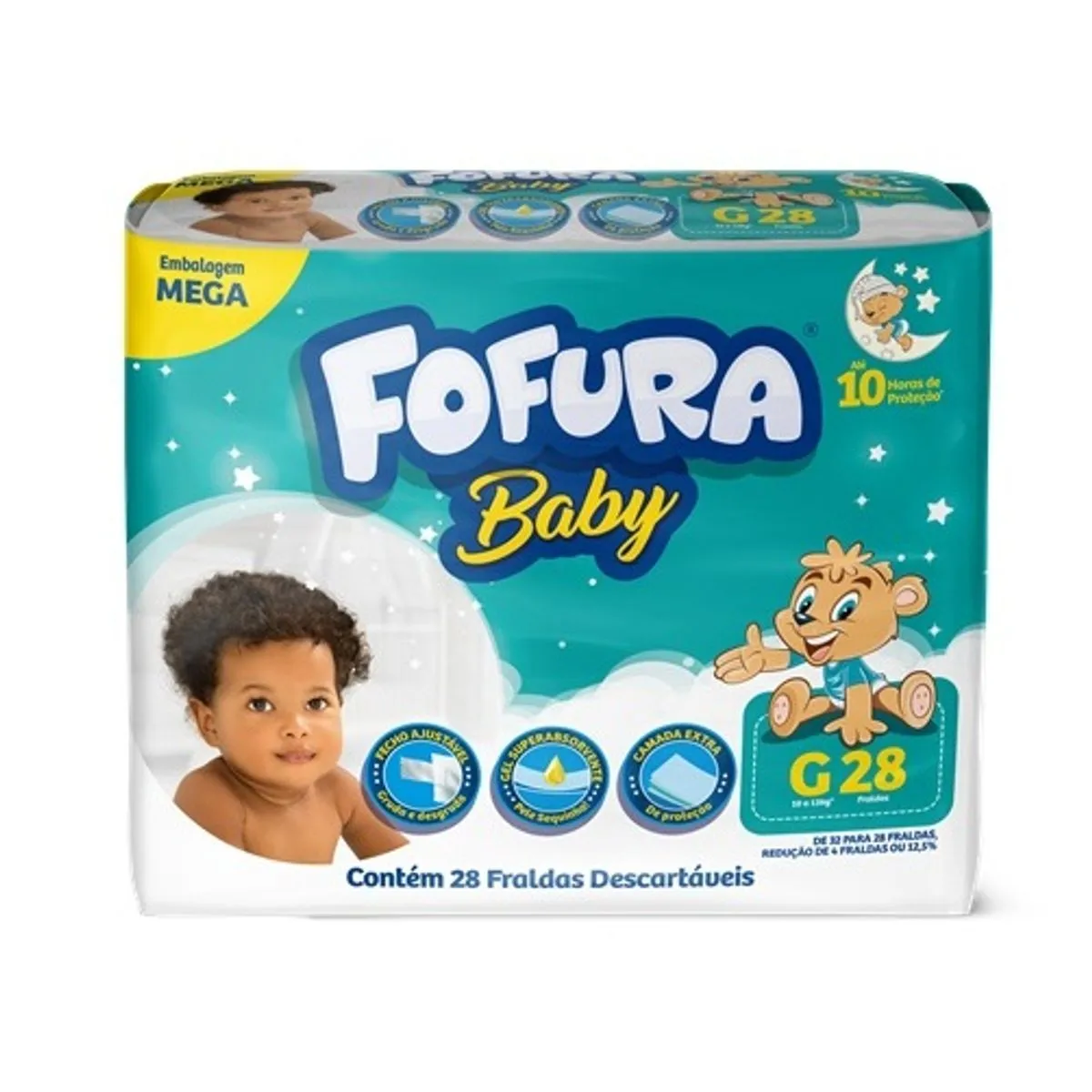 FRALDA FOFURA BABY MEGA G 28U