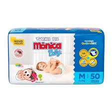 FRALDA TURMA DA MONICA BABY MEGA M 50U
