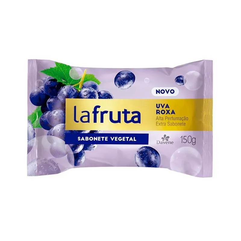 SABONETE DAVENE LA FRUTA UVA ROXA150G DUZIA
