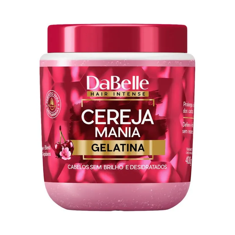 GELATINA CAPILAR DABELLE CEREJA MANIA 400G