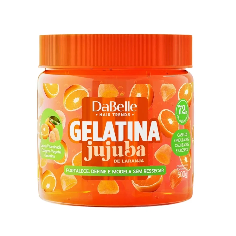 GELATINA CAPILAR DABELLE JUJUBA DE LARANJA 400G