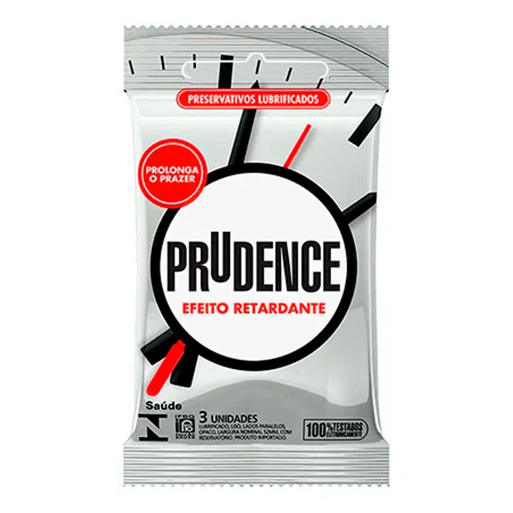 PRESERVATIVO PRUDENCE RETARDANTE PACOTE 3U