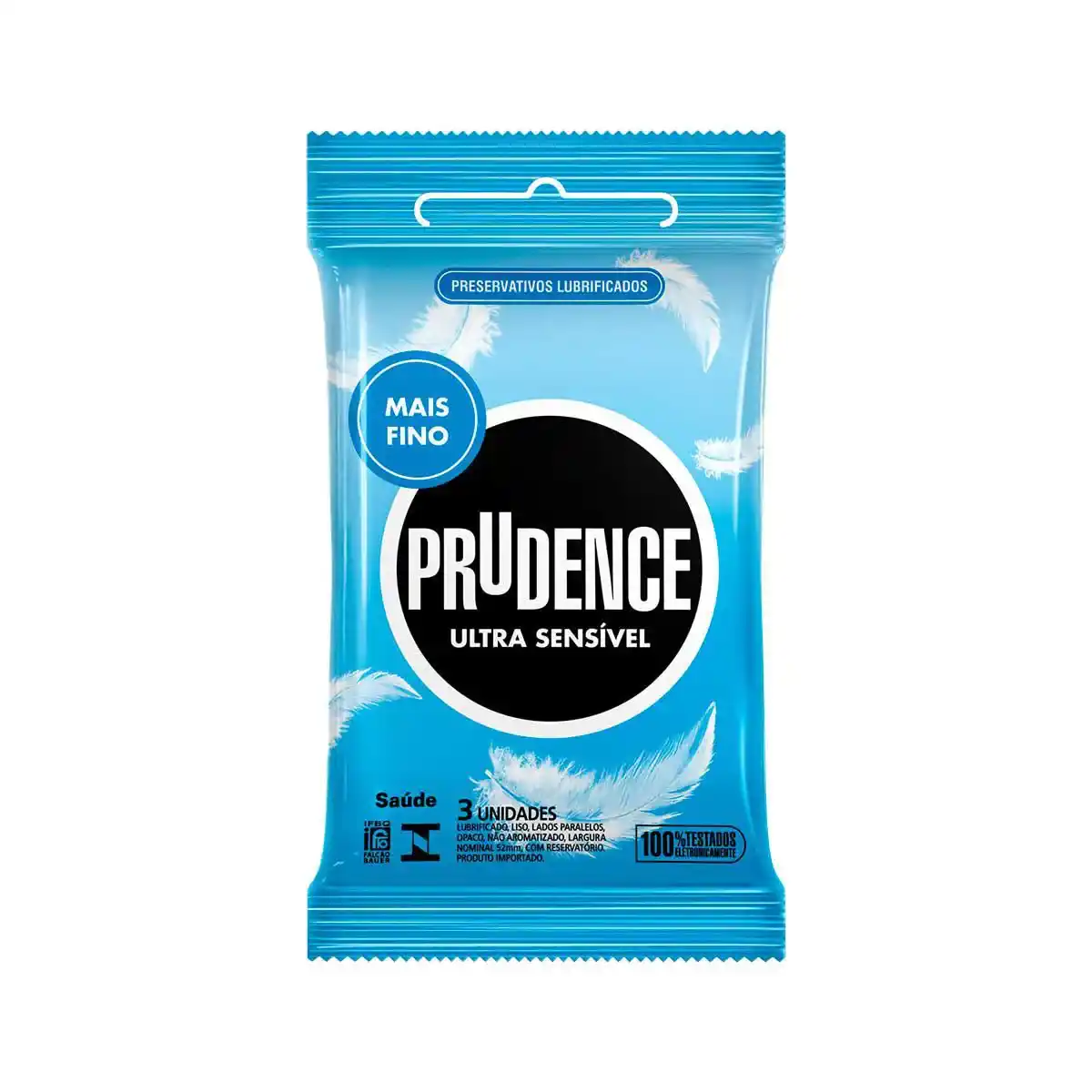 PRESERVATIVO PRUDENCE ULTRA SENSIVEL PACOTE 3U