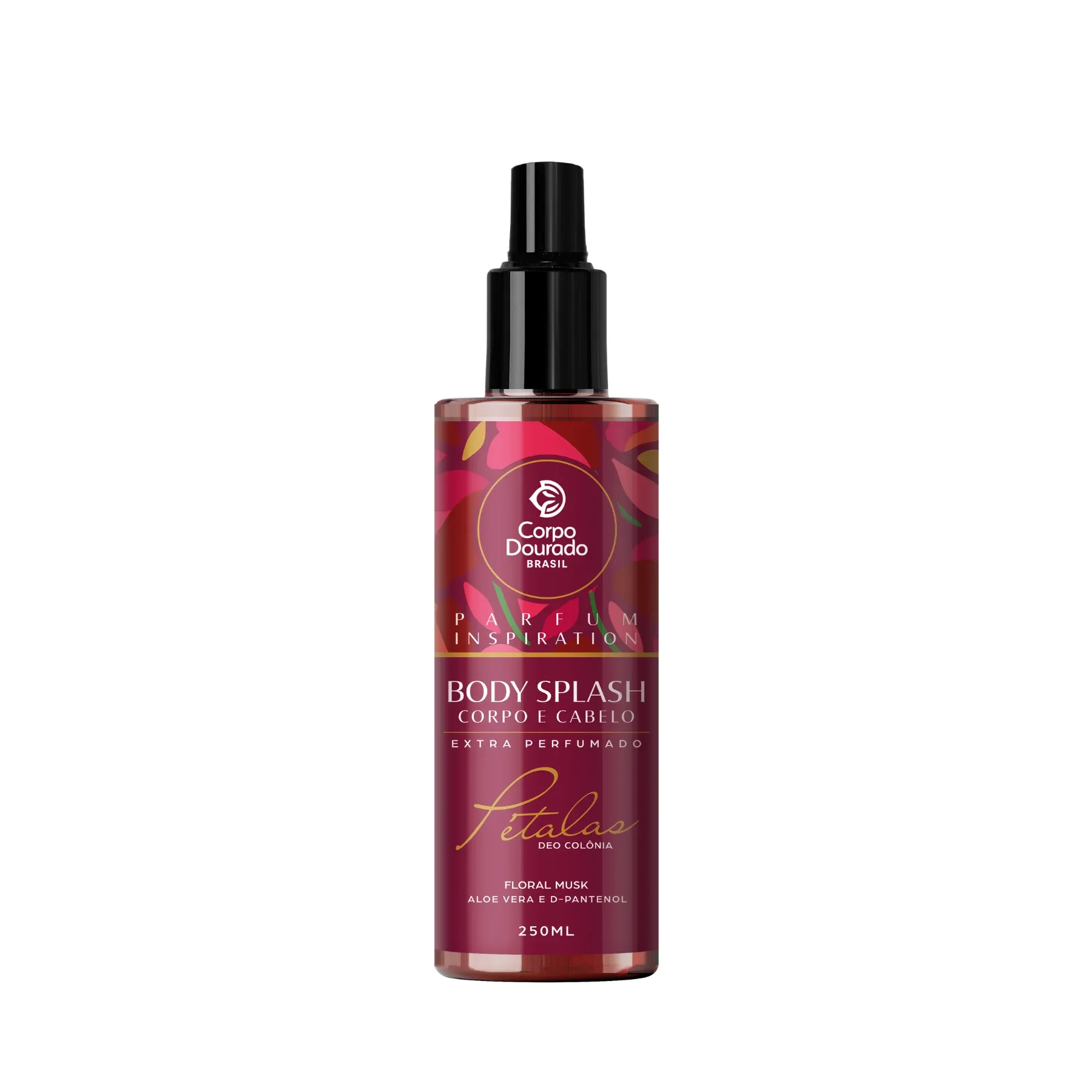 BODY SPLASH CORPO DOURADO CORPO E CABELO PETALAS 250ML