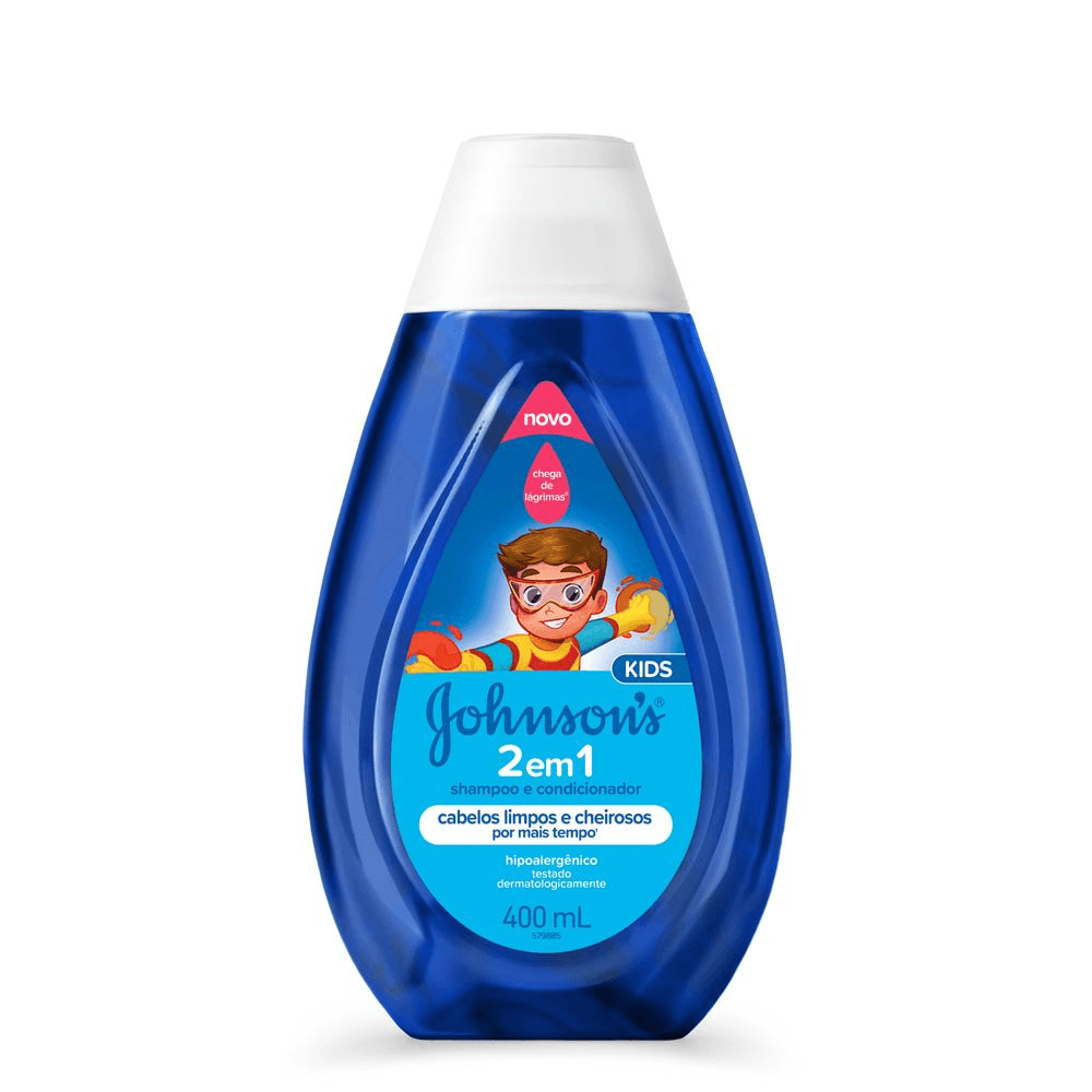 SHAMPOO INFANTIL JOHNSON 2 EM 1 HIPOALERGENICO 400ML
