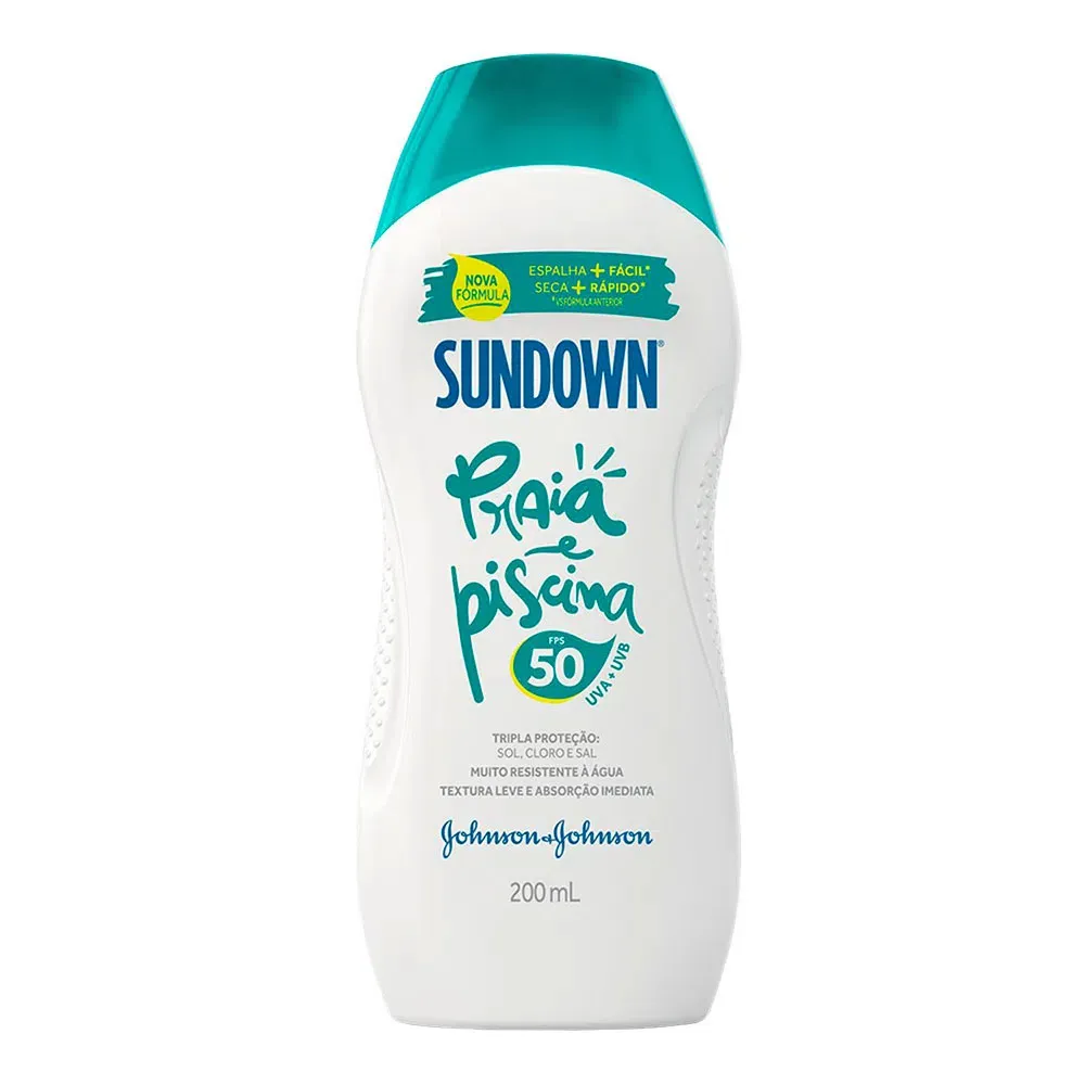 PROTETOR SOLAR SUNDOWN FATOR 50 PRAIA E PISCINA 200ML