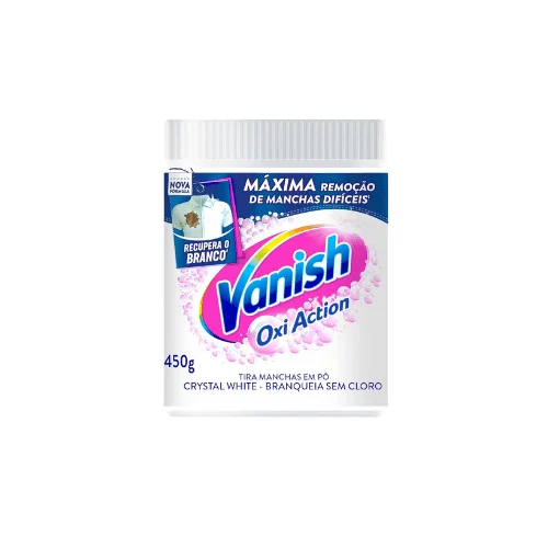 SABAO EM PÓ VANISH OXI ACTION WHITE POTE 450G