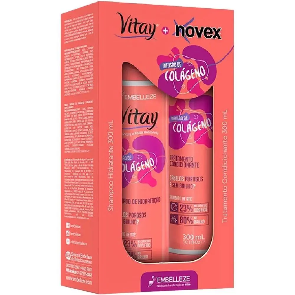 SHAMPOO+CONDICIONADOR 300ML NOVEX INFUS COLAGENO
